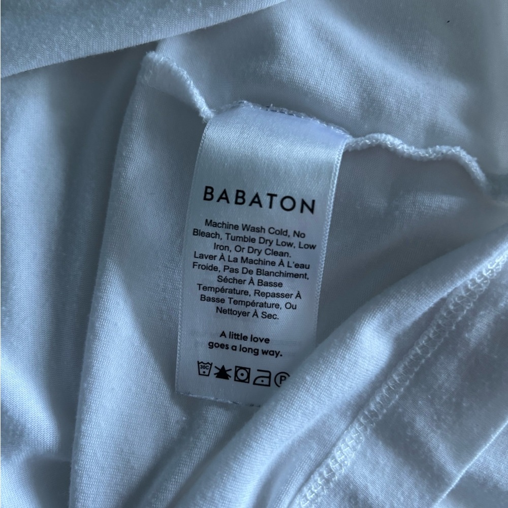 Babaton White Crew Neck Tee - Picture 6 of 8